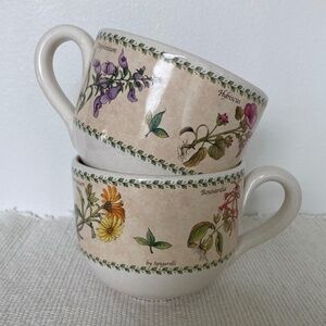 2 SPIGARELLI Italy Floral Vintage Mug Cups